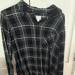 Maternity flannel top